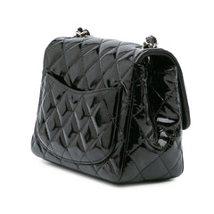 Mini Square Classic Patent Single Flap