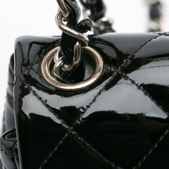 Mini Square Classic Patent Single Flap