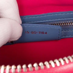 Medium Tricolor Lambskin Cannage Lady Dior
