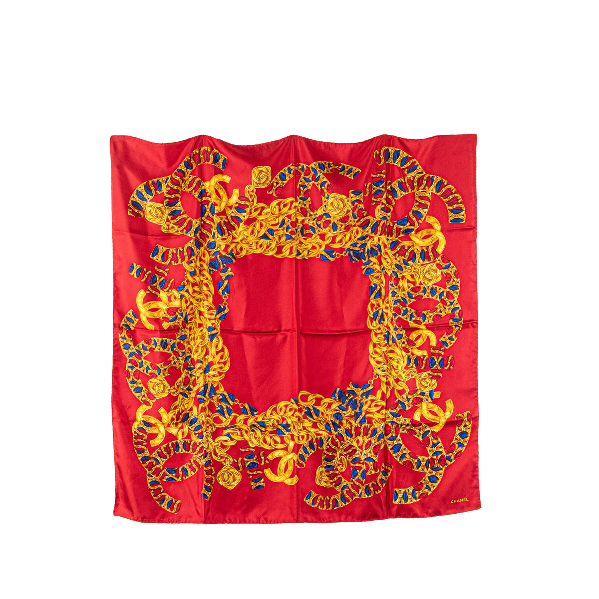 CC Jewel and Chain Print Silk Scarf