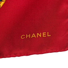 CC Jewel and Chain Print Silk Scarf