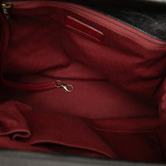 Quilted Glazed Caviar Frame Tote