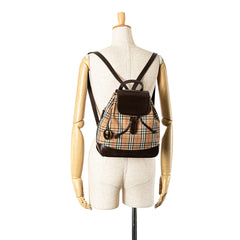 Haymarket Check Canvas Backpack