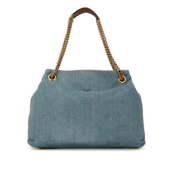 Medium Denim Soho Chain Tote