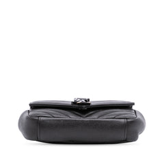 Mini Chevron Sheepskin Monogram College Satchel