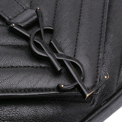 Mini Chevron Sheepskin Monogram College Satchel