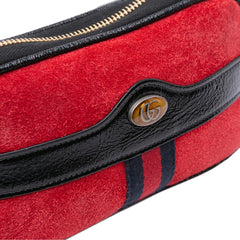Small Ophidia Suede Belt Bag