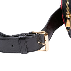Small Ophidia Suede Belt Bag