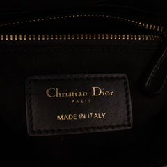 Mini Calfskin Beaded Embroidered Lady Dior