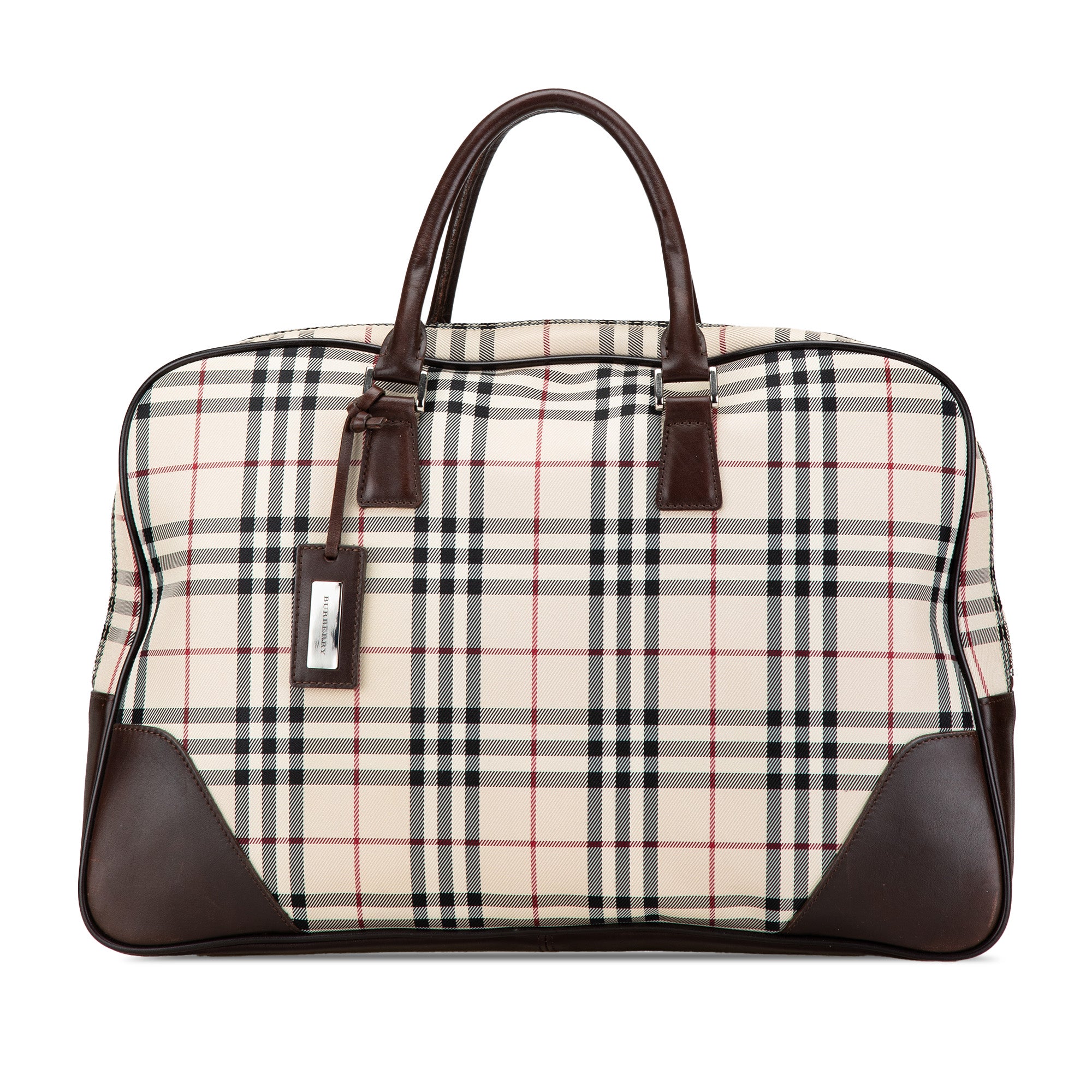 House Check Canvas Business Bag