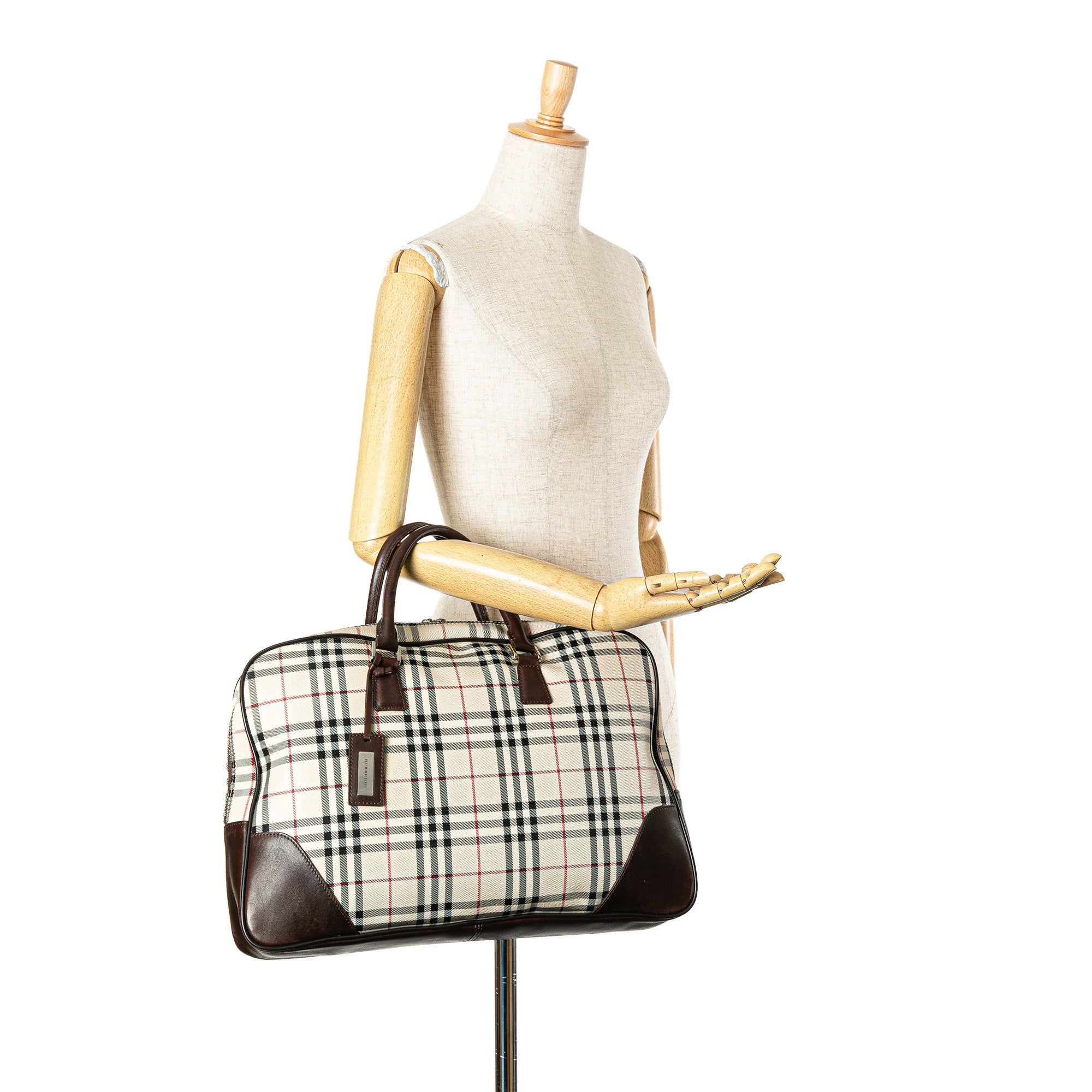 House Check Canvas Business Bag