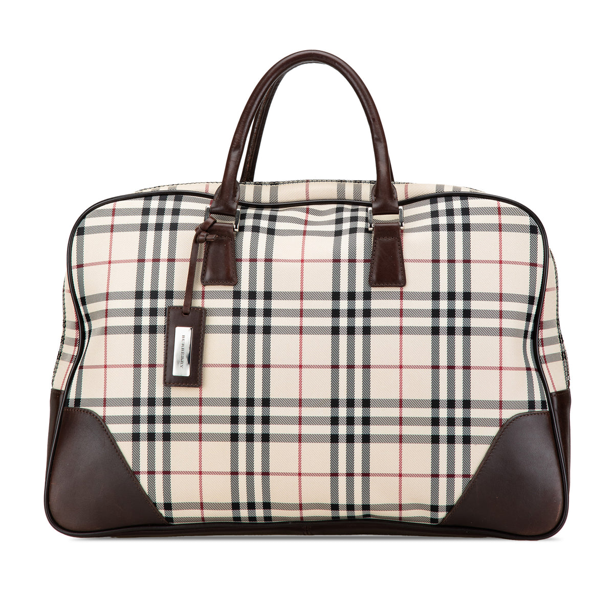 House Check Canvas Business Bag