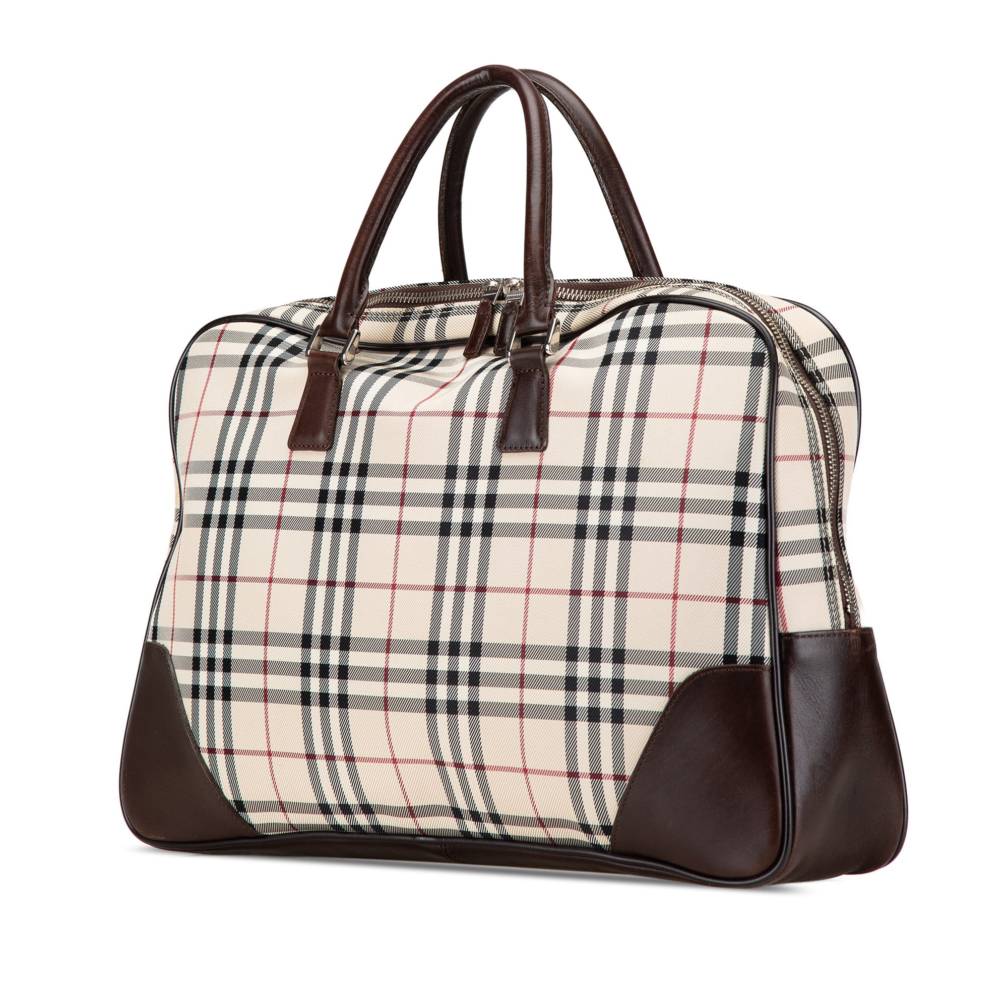 House Check Canvas Business Bag