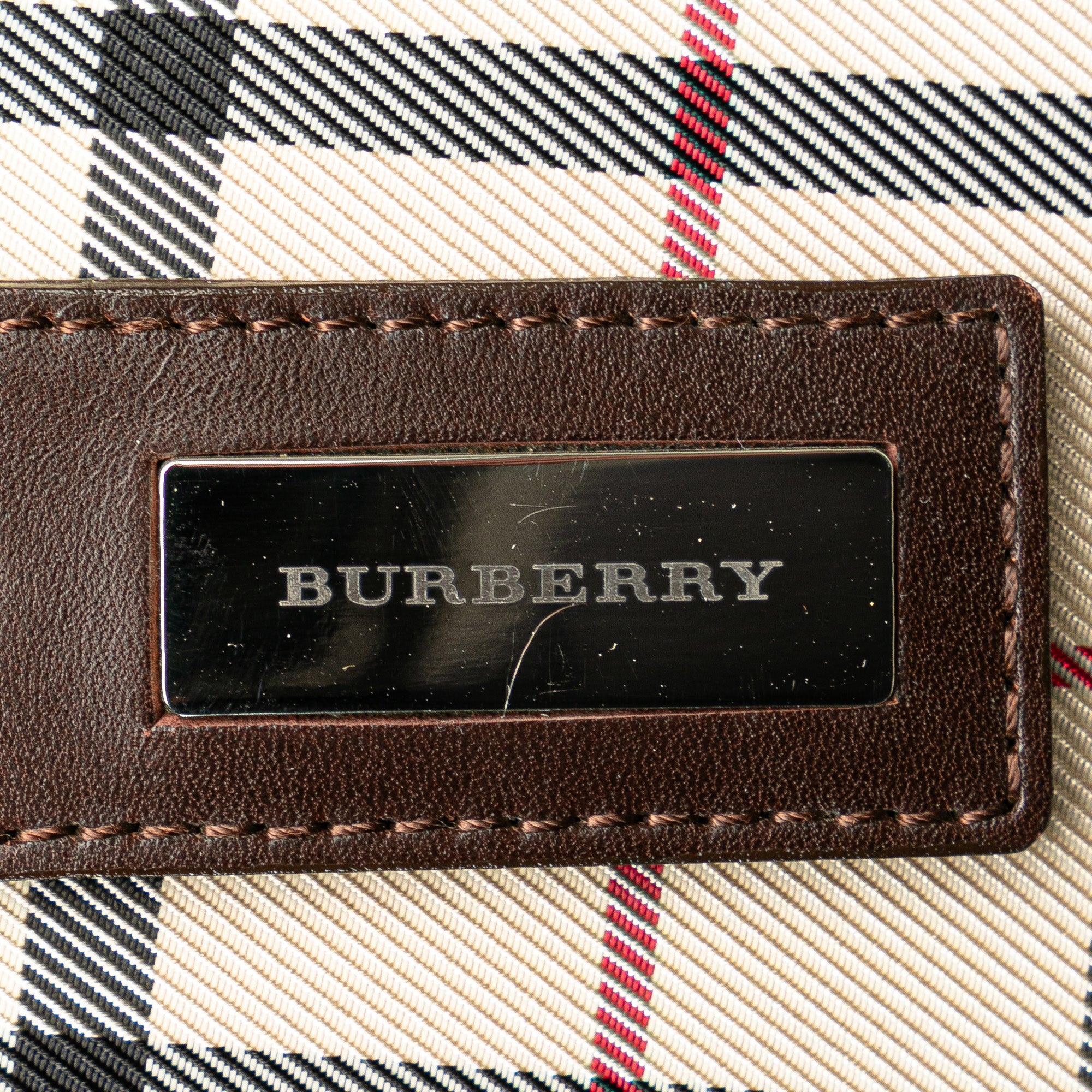 House Check Canvas Business Bag