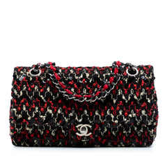 Medium Classic Sequined Tweed Double Flap