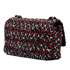 Medium Classic Sequined Tweed Double Flap