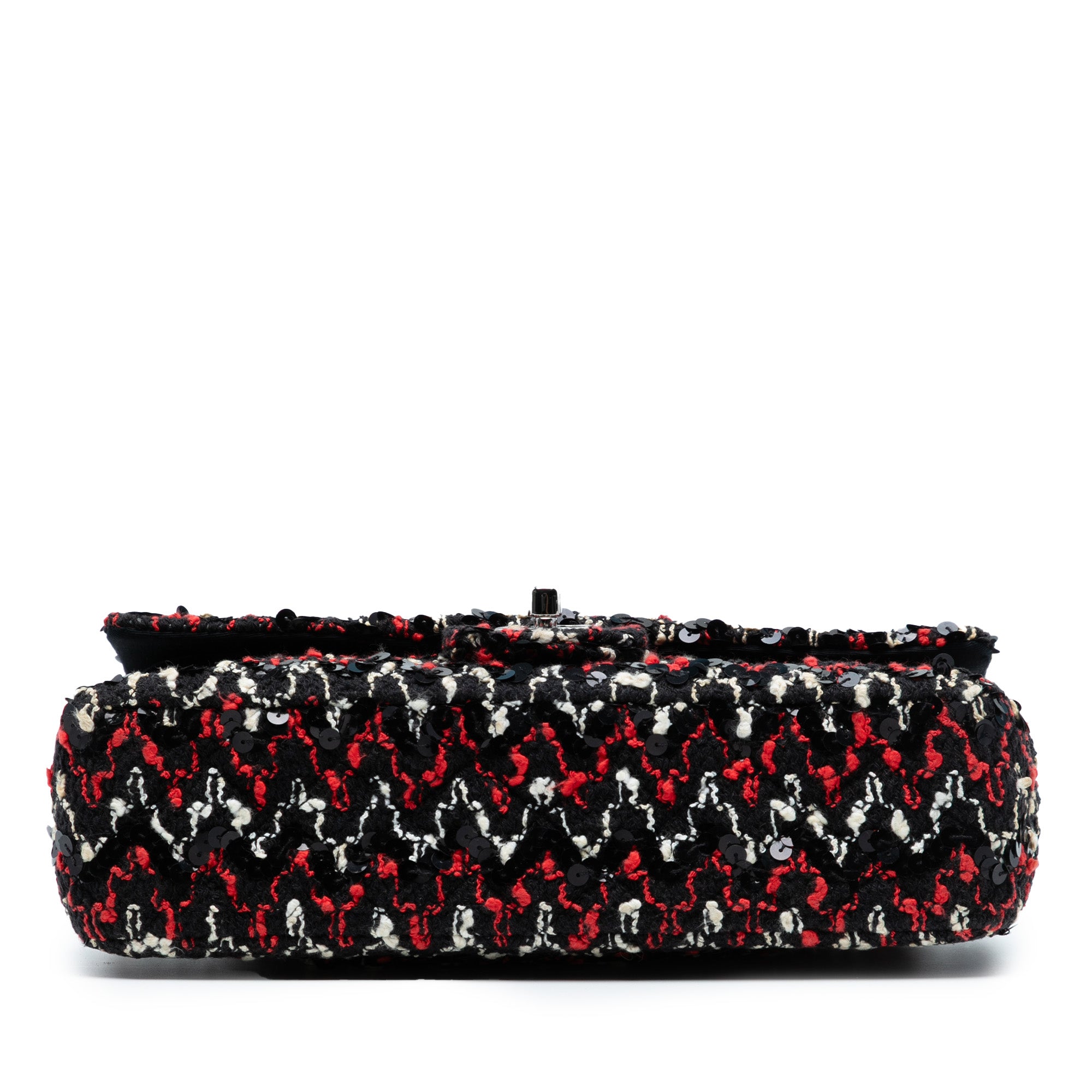 Medium Classic Sequined Tweed Double Flap