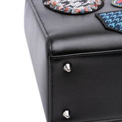 Medium Calfskin Patch Embellished Lady Dior