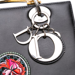 Medium Calfskin Patch Embellished Lady Dior