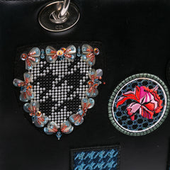 Medium Calfskin Patch Embellished Lady Dior