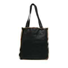 Nova Check Trimmed Leather Tote_2