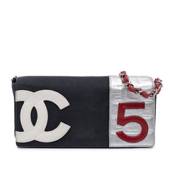Multicolor Canvas and Leather No.5 Flap