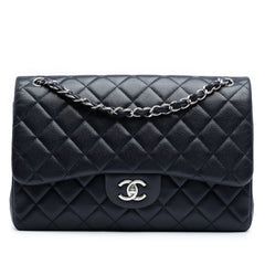 Jumbo Classic Caviar Double Flap