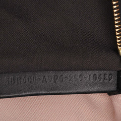 Zucca Embroidered Canvas Baguette Satchel