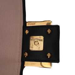 Zucca Embroidered Canvas Baguette Satchel