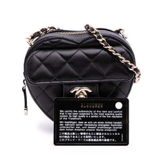 Mini Lambskin CC in Love Heart Crossbody
