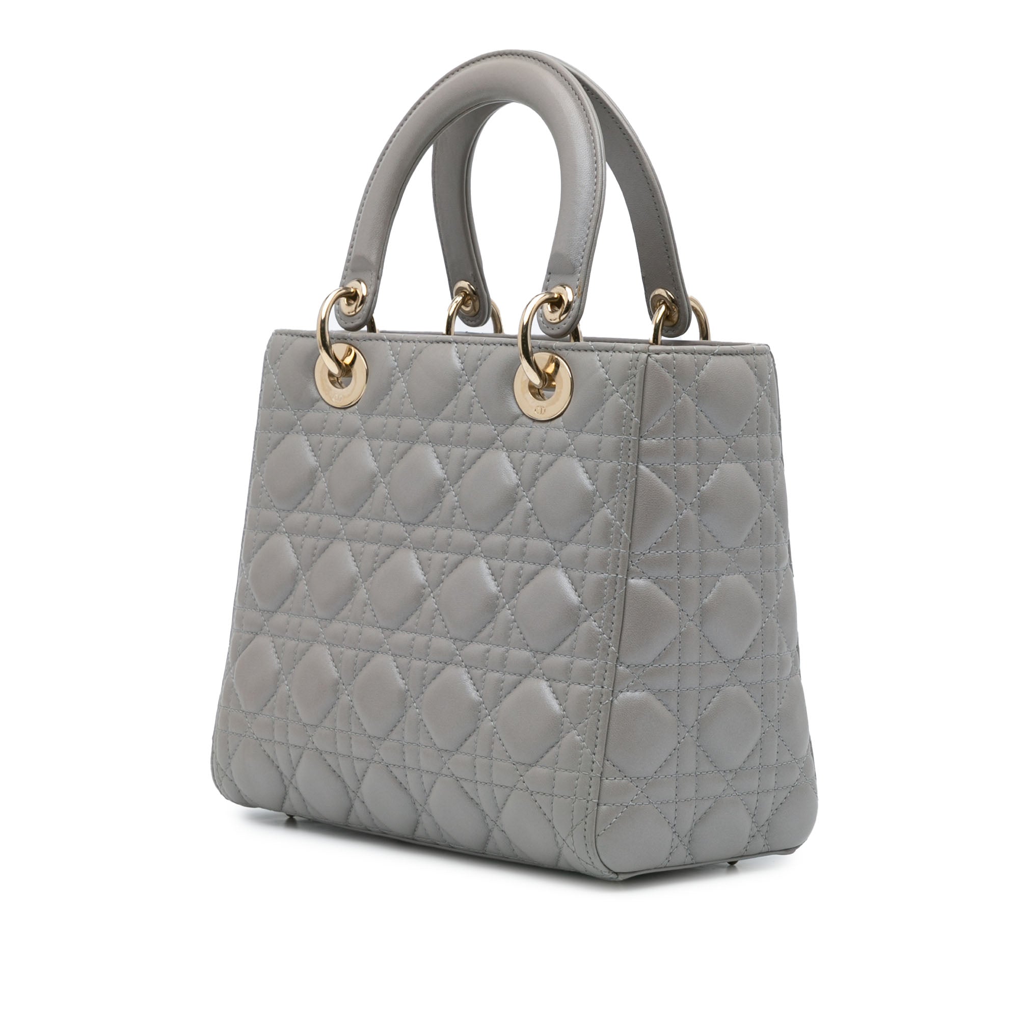 Medium Lambskin Cannage Lady Dior