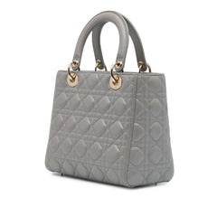 Medium Lambskin Cannage Lady Dior