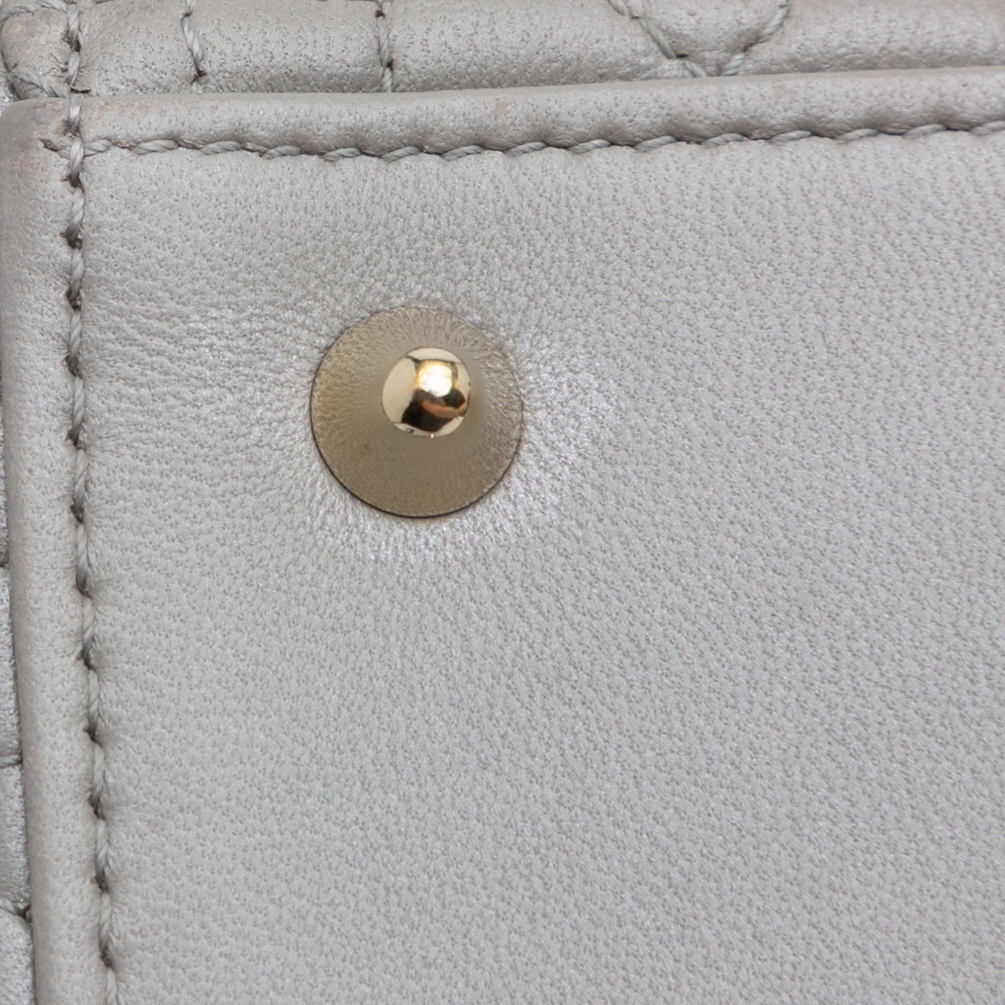 Medium Lambskin Cannage Lady Dior