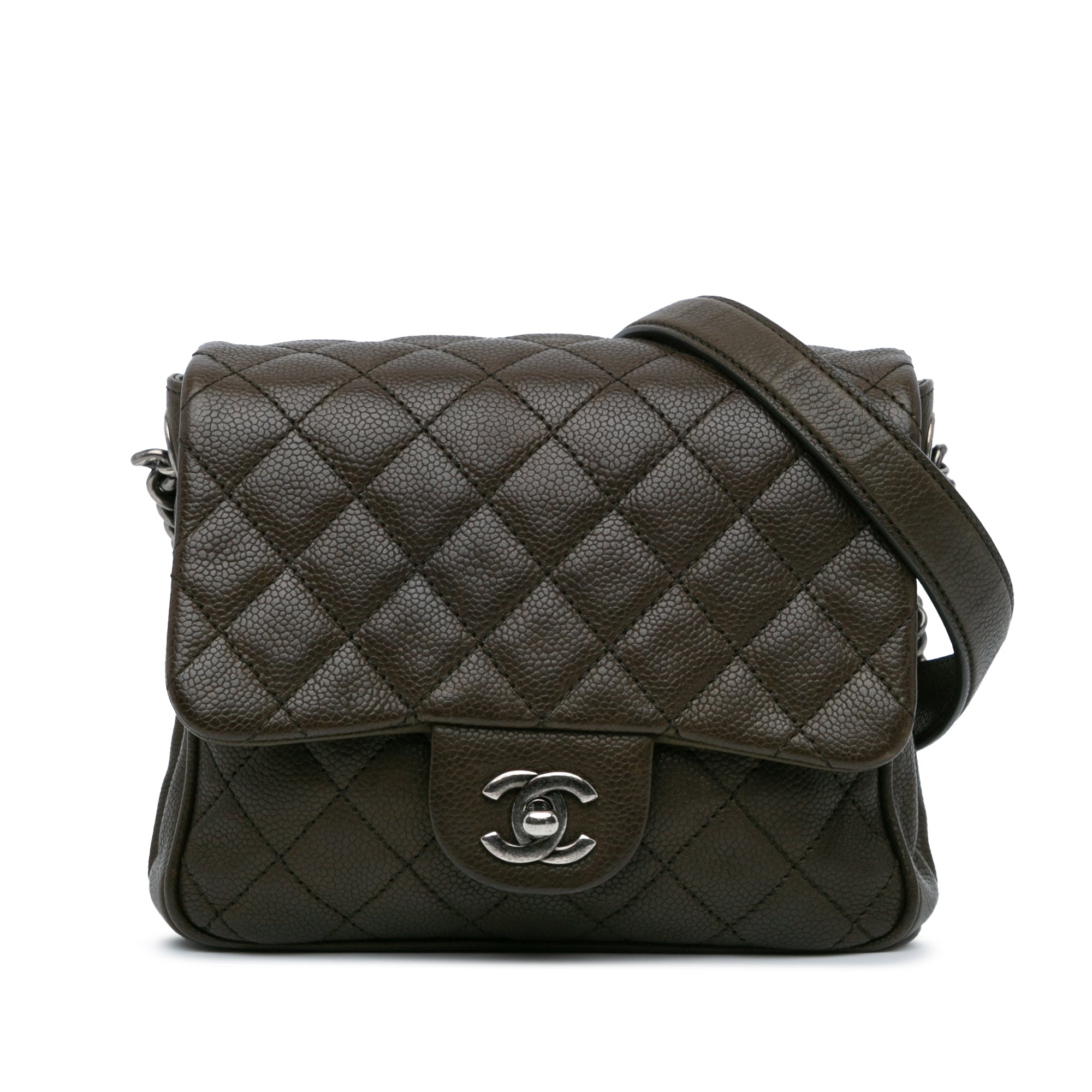 CC Quilted Caviar Crossbody