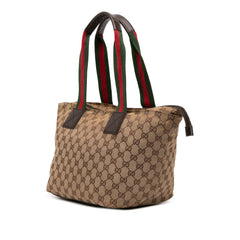GG Canvas Web Tote