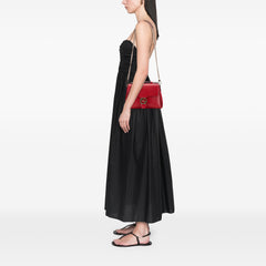 Small Dollar Calf Interlocking G Satchel