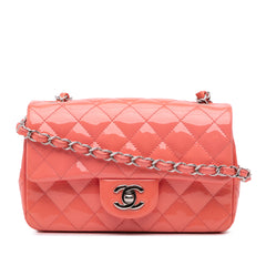 Mini Rectangular Classic Patent Single Flap