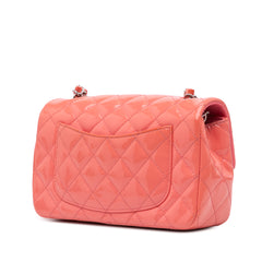 Mini Rectangular Classic Patent Single Flap