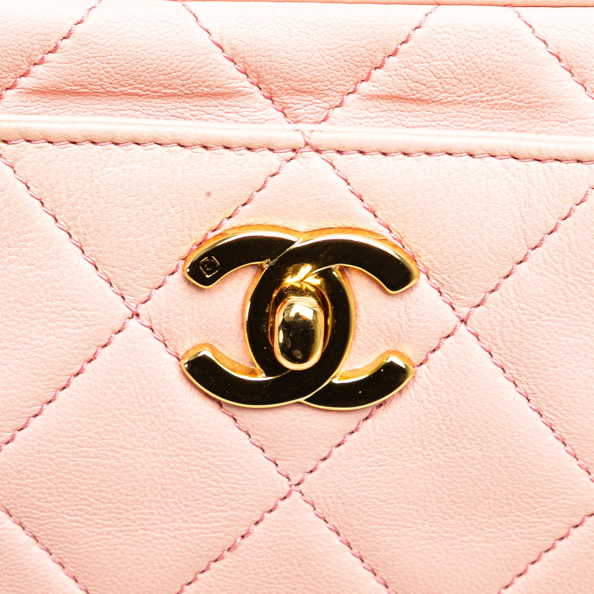 CC Quilted Lambskin Camera Crossbody