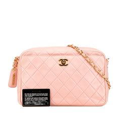 CC Quilted Lambskin Camera Crossbody