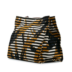 Printed Canvas Striped Floral Crossbody