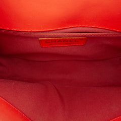 Medium Calfskin Chevron Boy Flap