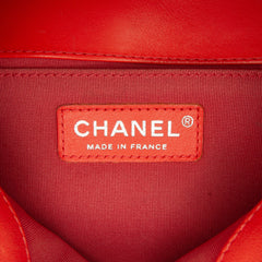 Medium Calfskin Chevron Boy Flap