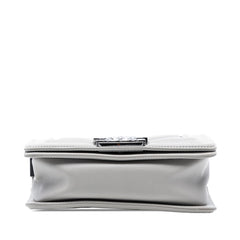 Small Chevron Stitched Calfskin Boy Flap