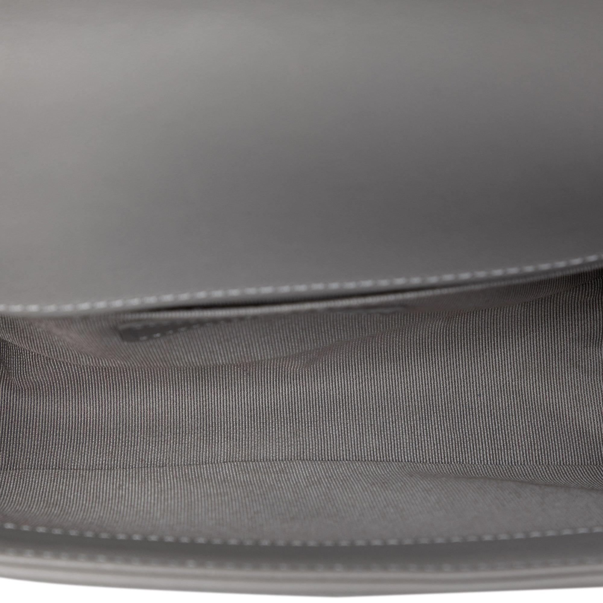 Small Chevron Stitched Calfskin Boy Flap