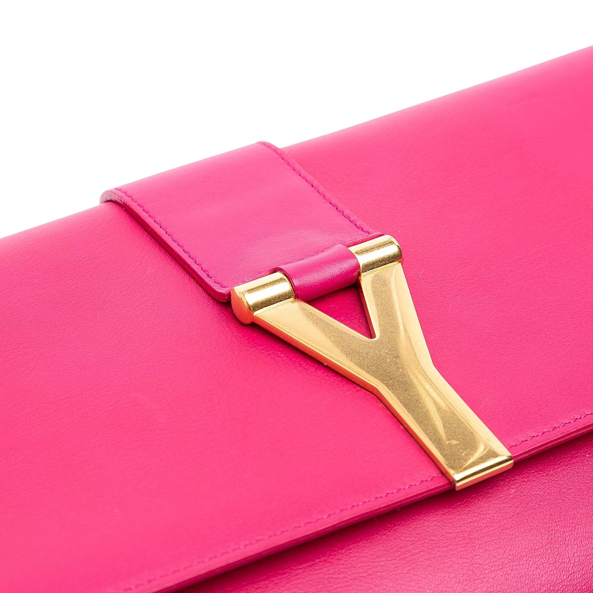 Leather Chyc Ligne Clutch