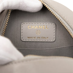 Lambskin 19 Round Clutch with Chain