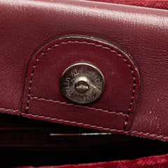 Velvet Trimmed House Check Canvas Tote