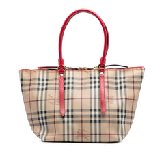 Small Haymarket Check Coated Canvas Salisbury Tote