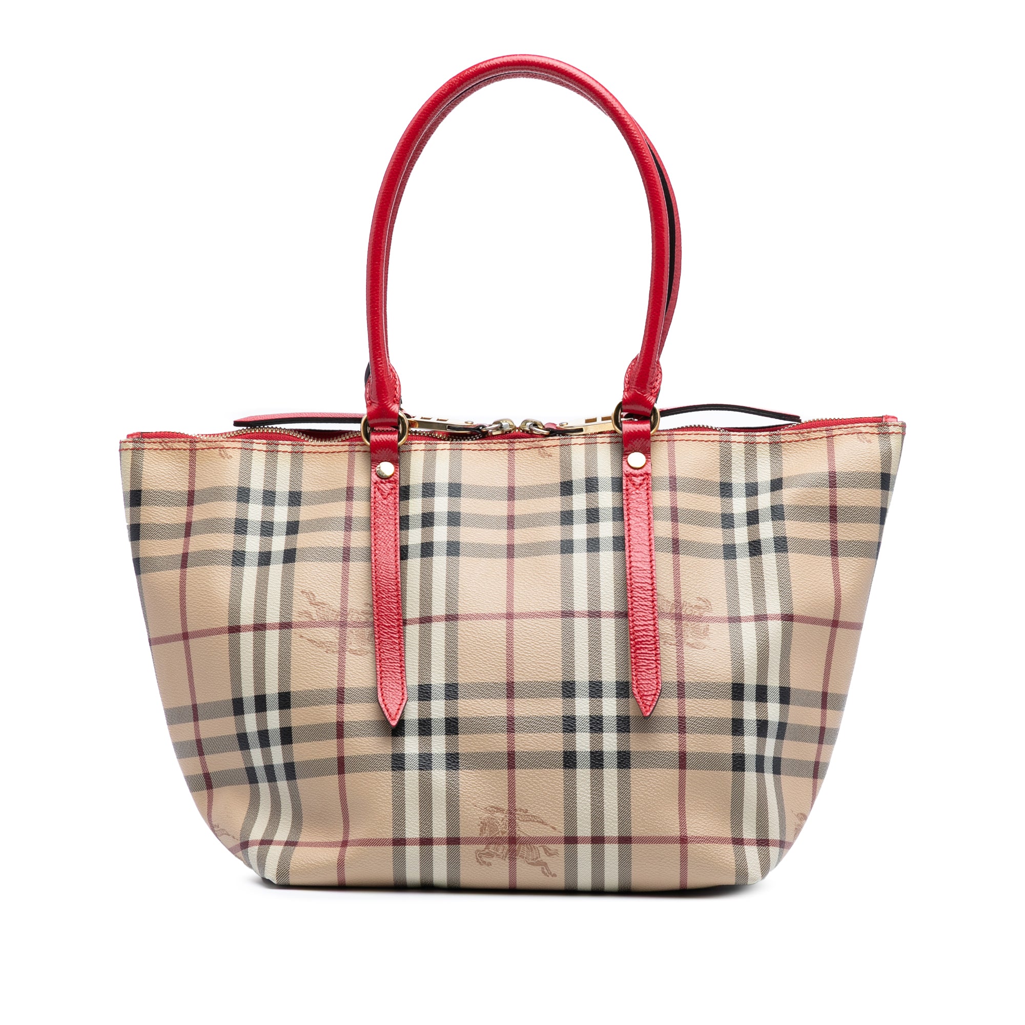 Small Haymarket Check Coated Canvas Salisbury Tote